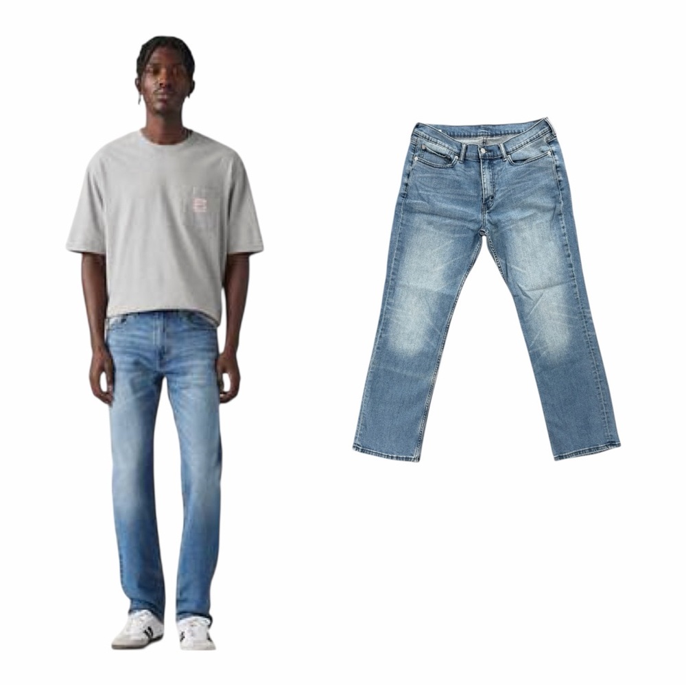 Levi’s 505 Regular Jeans Light Wash Men’s 33x30 Stretch Denim